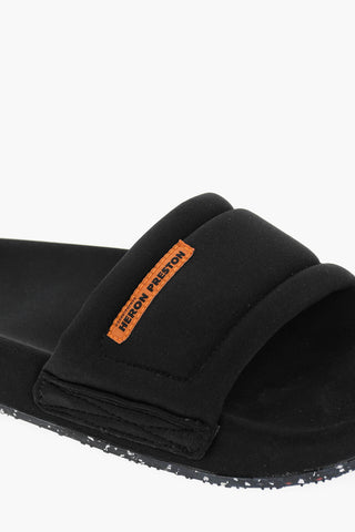 Rubber Soles Padded Fabric Slides