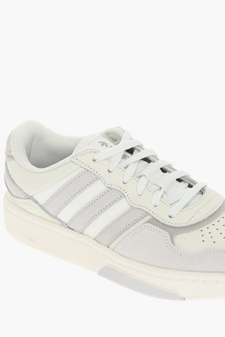 Hammered Leather COURTIC Low-Top Sneakers