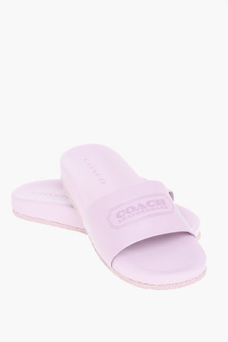 Slides In Pelle ALEXIS Con Stampa Logo