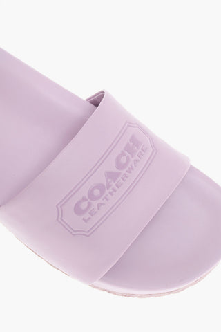 Slides In Pelle ALEXIS Con Stampa Logo