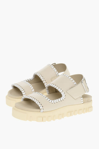 Rubber Sole TVEITA Leather Sandals