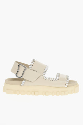 Rubber Sole TVEITA Leather Sandals