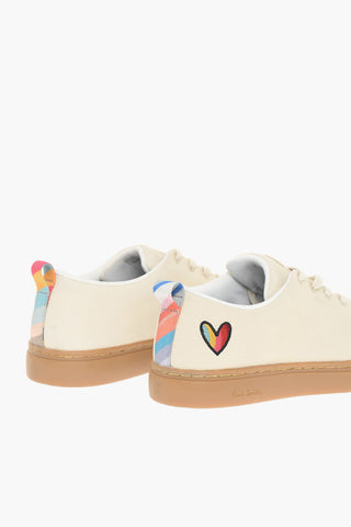 Sneakers Low-Top LEE In Pelle Con Ricamo