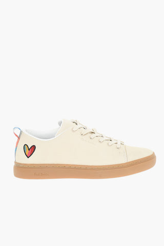 Sneakers Low-Top LEE In Pelle Con Ricamo