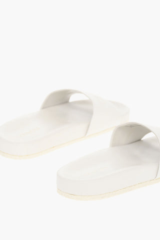 Slides In Pelle ALEXIS Con Stampa Logo