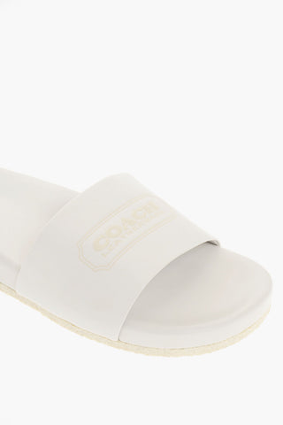Slides In Pelle ALEXIS Con Stampa Logo