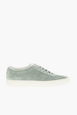Sneakers Low-Top In Pelle Scamosciata Con Suola In Gomma