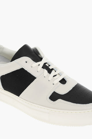 Leather And Canvas DECADES Low-Top Sneakers