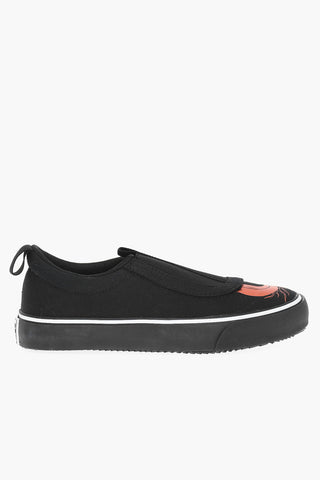 Rubber Sole Printed Slip On Sneakers