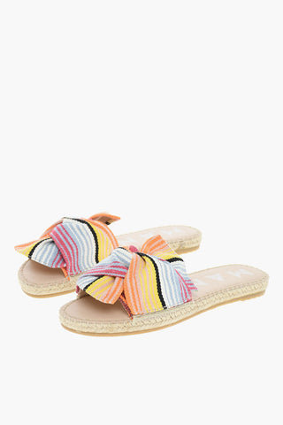 Striped Canvas Slides