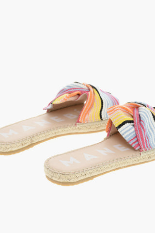 Striped Canvas Slides