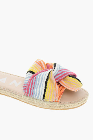 Striped Canvas Slides