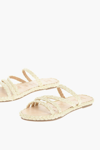 Braided Raffia Slides