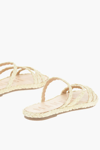 Braided Raffia Slides