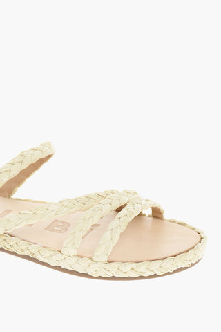 Braided Raffia Slides