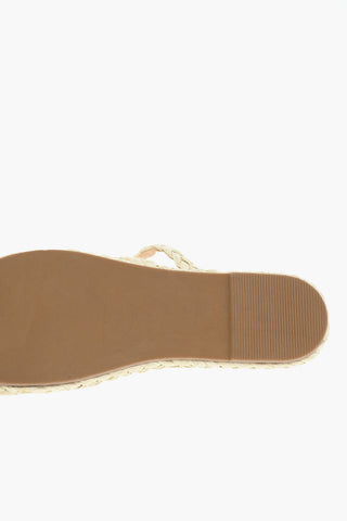 Braided Raffia Slides