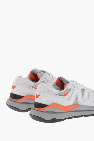 Sneakers Low-Top In Pelle Scamosciata Con Suola In Gomma