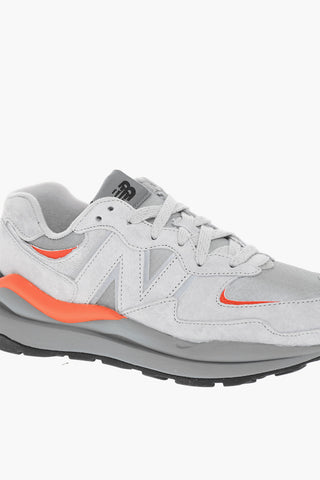 Sneakers Low-Top In Pelle Scamosciata Con Suola In Gomma