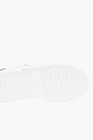 Sneakers In Pelle Con Stampa Logo