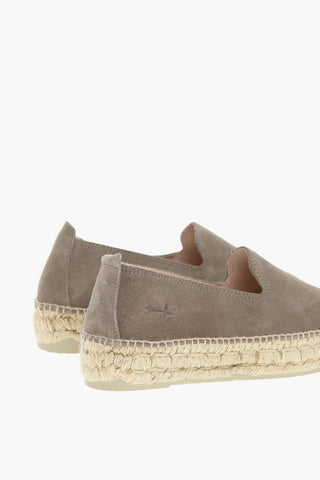 Rubber Sole Suede Leather Espadrillas