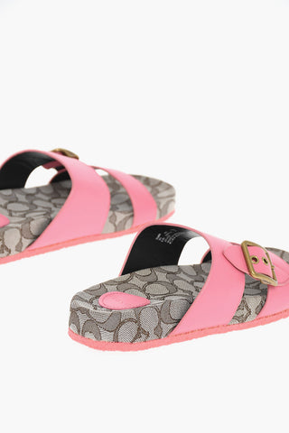 Leather ADDISON Slides With Buckle