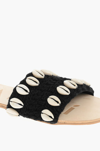 Crochet Sandals with Shell Embellishment