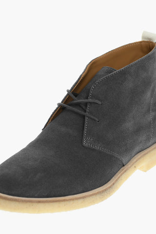 Rubber Soles Suede Leather Chukka Boots