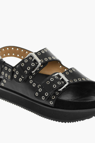 Leather OPHIE sandals With Buckles