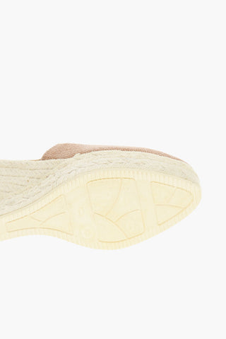 Canvas Decolleté With Wedge