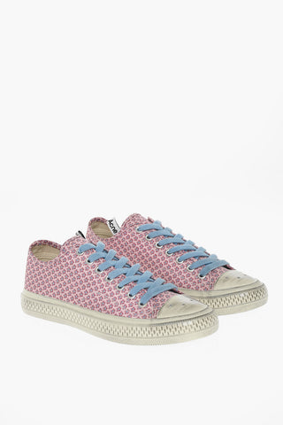 Vintage Effect Canvas ALINA Low-Top Sneakers