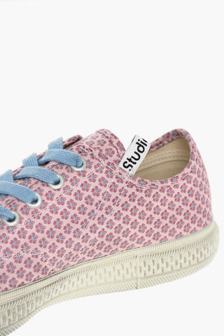 Vintage Effect Canvas ALINA Low-Top Sneakers
