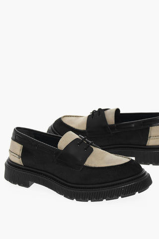 Scarpe Derby In Pelle Scamosciata