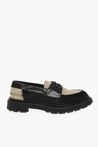 Scarpe Derby In Pelle Scamosciata