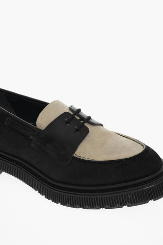 Scarpe Derby In Pelle Scamosciata