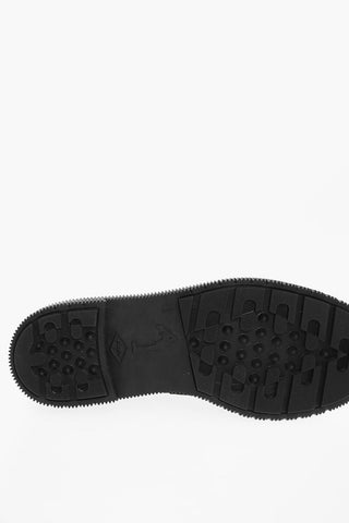 Scarpe Derby In Pelle Scamosciata