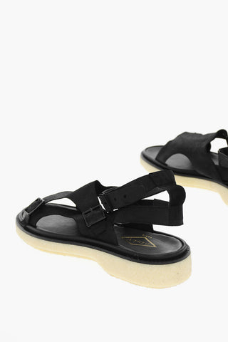 Sandali In Pelle Con Monk Strap