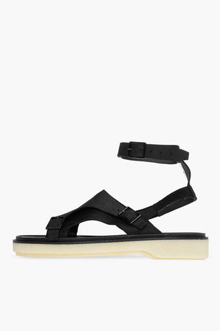 Sandali In Pelle Con Monk Strap