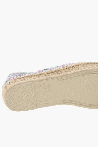 Rubber Soles Lamé Bouclé Espadrillas
