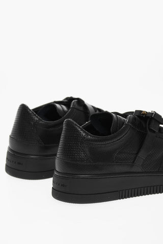 Leather Low-Top Sneakers With Strap