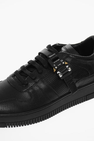 Leather Low-Top Sneakers With Strap