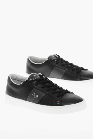Printed Leather ZACH Low-Top Sneakers