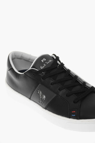 Printed Leather ZACH Low-Top Sneakers