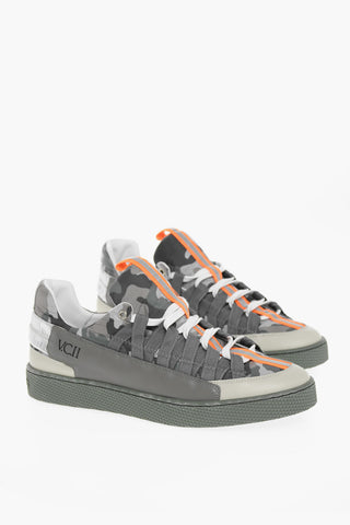 Camouflage Print Low-Top Sneakers