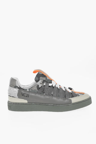 Camouflage Print Low-Top Sneakers
