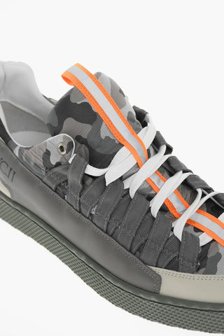 Camouflage Print Low-Top Sneakers