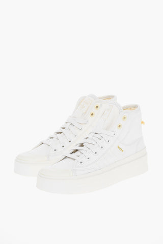 Embroidered Fabric NIZZA BONEGA MID High-Top Sneakers
