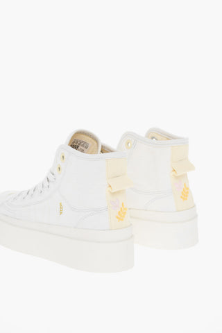 Embroidered Fabric NIZZA BONEGA MID High-Top Sneakers
