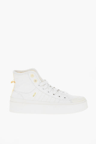 Embroidered Fabric NIZZA BONEGA MID High-Top Sneakers