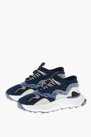 Sneakers Low-Top In Tessuto Tecnico Con Suola In Gomma