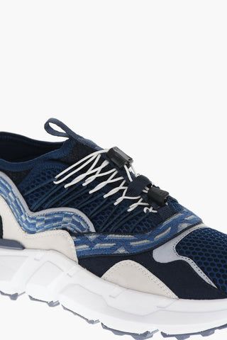 Sneakers Low-Top In Tessuto Tecnico Con Suola In Gomma